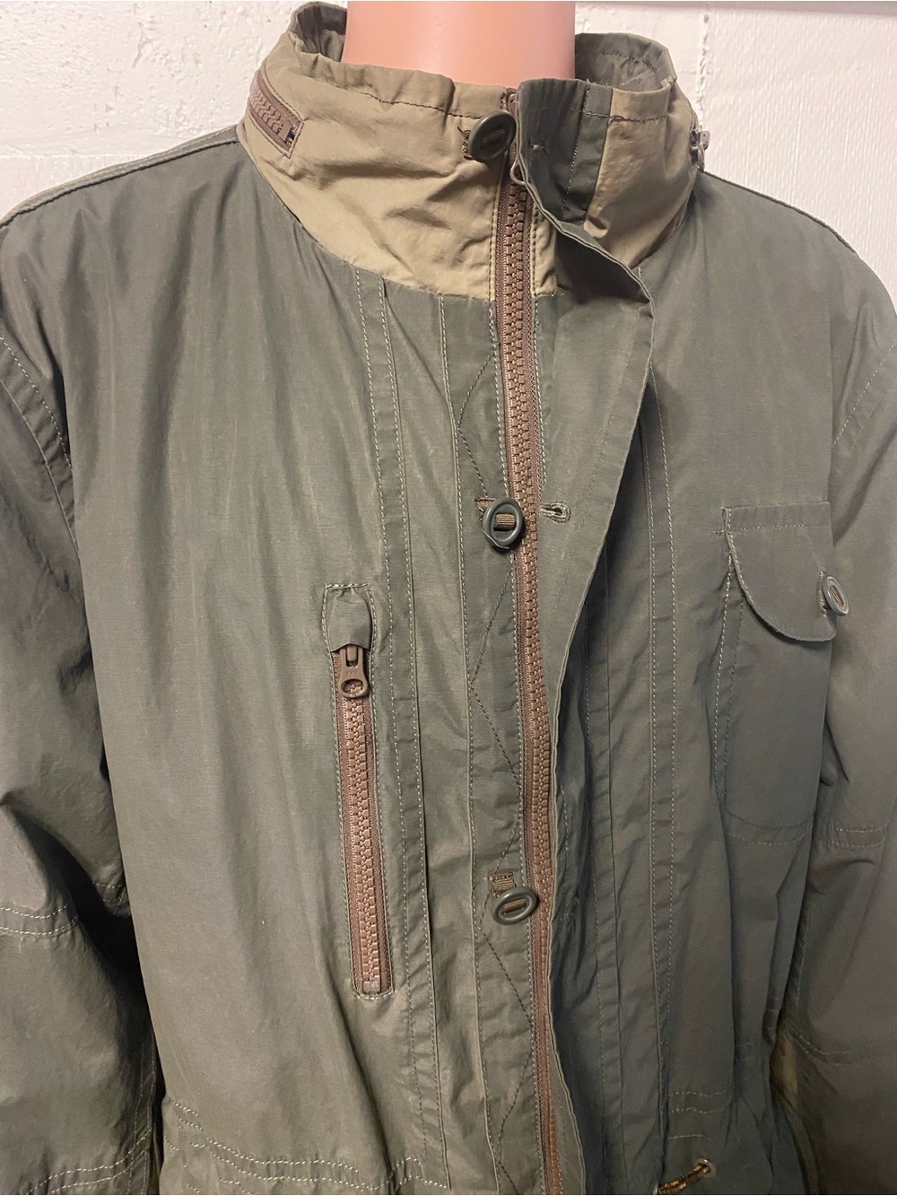 Men’s Territory Ahead Olive Green Hooded Jacket, Size XXL - Picture 4 of 12